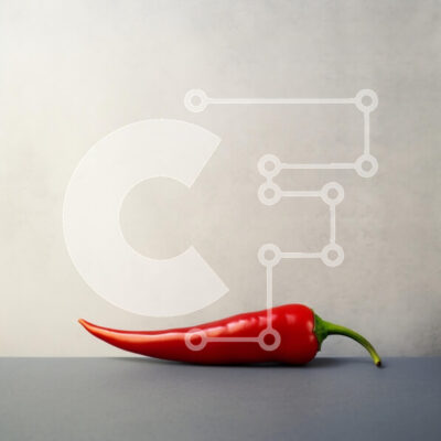 Intra Συλλεκτικό Ξύλινο Παζλ Plywood  4mm - Κόκκινο πιπέρι τσίλι σε ουδέτερο φόντο Σε Ξύλινο Κουτί - Διαστάσεις: 10x10 cm – 25 κομμάτια - Image 1