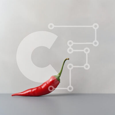 Intra Συλλεκτικό Ξύλινο Παζλ Plywood  4mm - Ζωντανό κόκκινο πιπέρι τσίλι σε γκρίζα επιφάνεια Σε Ξύλινο Κουτί - Διαστάσεις: 10x10 cm – 25 κομμάτια - Image 1