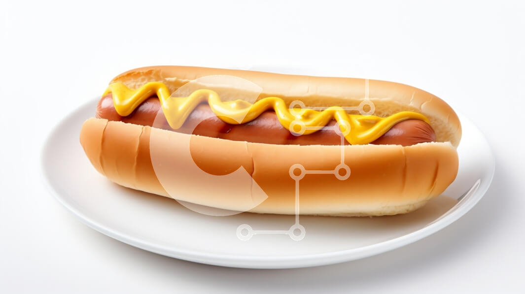 Intra Συλλεκτικό Ξύλινο Παζλ Plywood  4mm - Κλασικό χοτ ντογκ με μουστάρδα Σε Ξύλινο Κουτί - Διαστάσεις: 10x10 cm – 25 κομμάτια