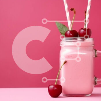 Intra Συλλεκτικό Ξύλινο Παζλ Plywood  4mm - Pink Drink in Mason Jar with Cherry Σε Ξύλινο Κουτί - Διαστάσεις: 10x10 cm – 25 κομμάτια - Image 1