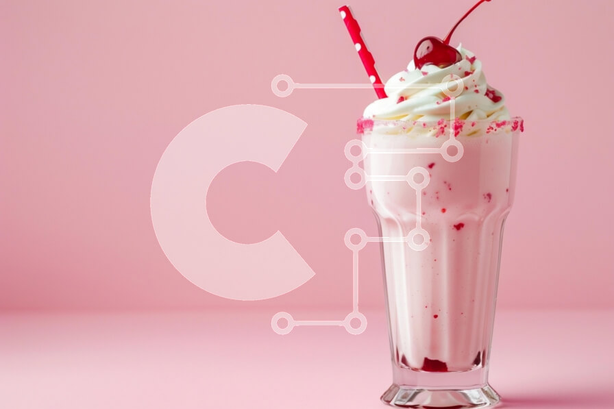 Intra Συλλεκτικό Ξύλινο Παζλ Plywood  4mm - Ροζ Milkshake με σαντιγί και κεράσι Σε Ξύλινο Κουτί - Διαστάσεις: 10x10 cm – 25 κομμάτια