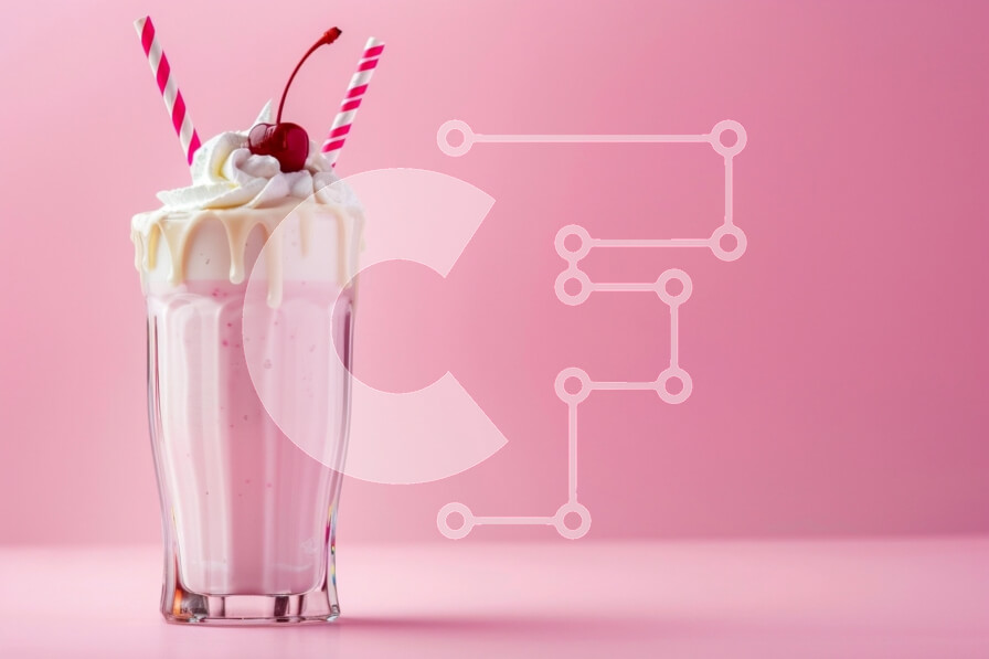 Intra Συλλεκτικό Ξύλινο Παζλ Plywood  4mm - Ροζ Milkshake με σαντιγί και κεράσι Σε Ξύλινο Κουτί - Διαστάσεις: 10x10 cm – 25 κομμάτια