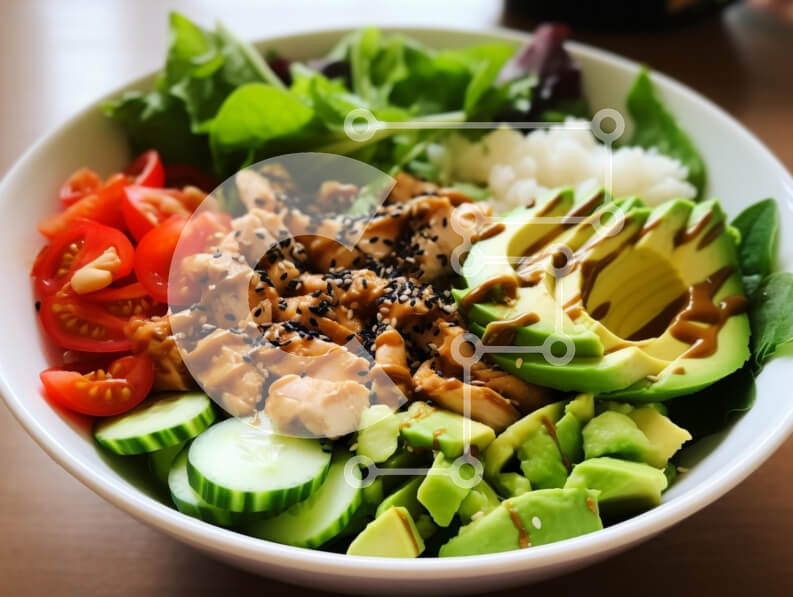 Intra Συλλεκτικό Ξύλινο Παζλ Plywood  4mm - Πολύχρωμο μπολ σαλάτας με φρέσκα υλικά Σε Ξύλινο Κουτί - Διαστάσεις: 10x10 cm – 25 κομμάτια