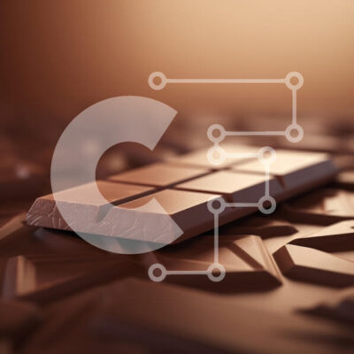 Intra Συλλεκτικό Ξύλινο Παζλ Plywood 4mm - Μπάρα σοκολάτας σε φόντο με υφή Σε Ξύλινο Κουτί - Διαστάσεις: 10x10 cm – 25 κομμάτια - Image 1