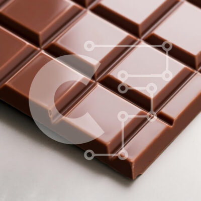 Intra Συλλεκτικό Ξύλινο Παζλ Plywood  4mm - Κοντινό πλάνο μιας ράβδου σοκολάτας Σε Ξύλινο Κουτί - Διαστάσεις: 10x10 cm – 25 κομμάτια - Image 1