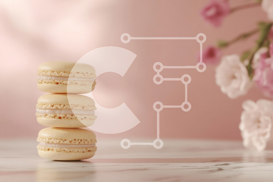 Intra Συλλεκτικό Ξύλινο Παζλ Plywood  4mm - Στοίβα από κίτρινα μακαρόνια με λουλούδια στο φόντο Σε Ξύλινο Κουτί - Διαστάσεις: 10x10 cm – 25 κομμάτια