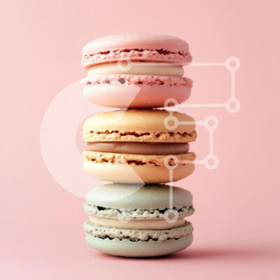 Intra Συλλεκτικό Ξύλινο Παζλ Plywood  4mm - Στοίβα από πολύχρωμα μακαρόν Σε Ξύλινο Κουτί - Διαστάσεις: 10x10 cm – 25 κομμάτια - Image 1