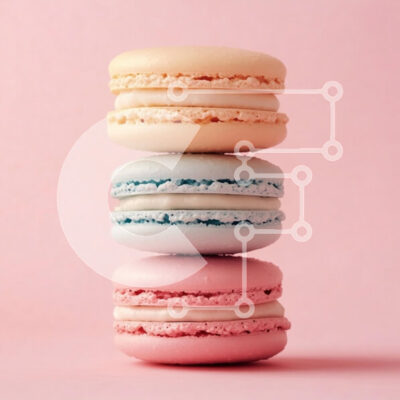 Intra Συλλεκτικό Ξύλινο Παζλ Plywood  4mm - Στοίβα από πολύχρωμα μακαρόν Σε Ξύλινο Κουτί - Διαστάσεις: 10x10 cm – 25 κομμάτια - Image 1