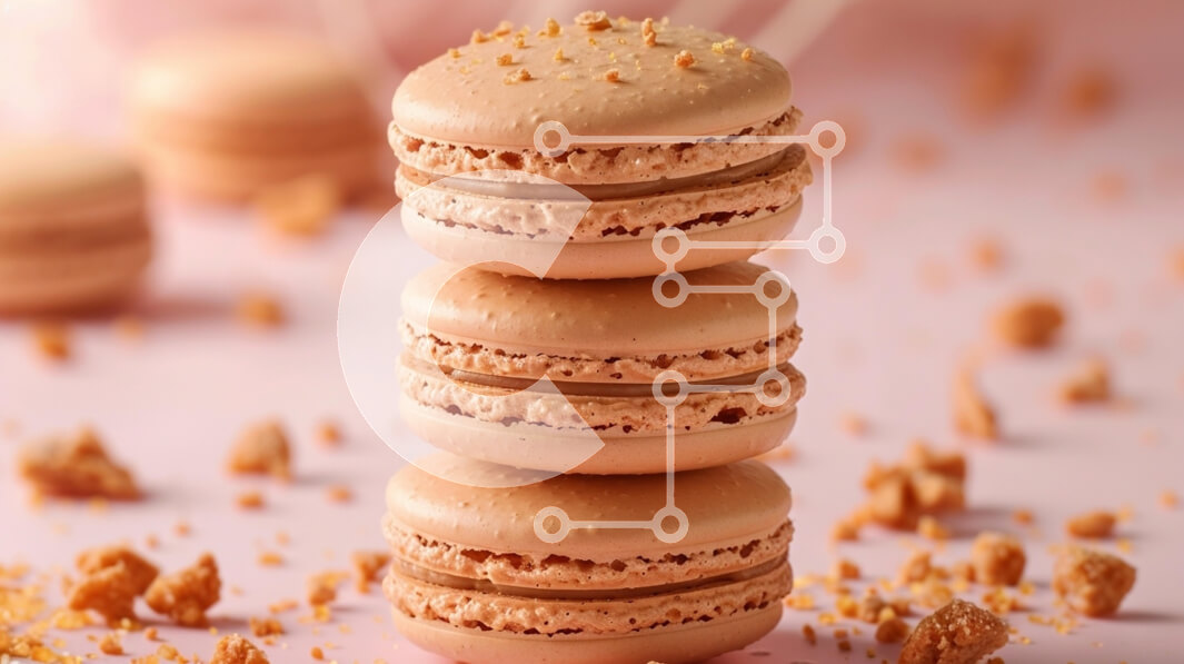 Intra Συλλεκτικό Ξύλινο Παζλ Plywood  4mm - Στοίβα από νόστιμα μακαρόν Σε Ξύλινο Κουτί - Διαστάσεις: 10x10 cm – 25 κομμάτια