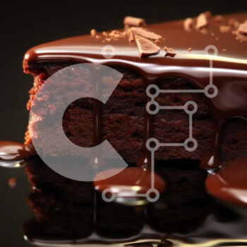 Intra Συλλεκτικό Ξύλινο Παζλ Plywood  4mm - Decadent κέικ σοκολάτας Σε Ξύλινο Κουτί - Διαστάσεις: 10x10 cm – 25 κομμάτια - Image 1