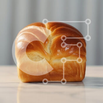 Intra Συλλεκτικό Ξύλινο Παζλ Plywood  4mm - Φρεσκοψημένο καρβέλι ψωμί σε μαρμάρινο πάγκο Σε Ξύλινο Κουτί - Διαστάσεις: 10x10 cm – 25 κομμάτια - Image 1