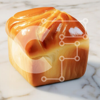 Intra Συλλεκτικό Ξύλινο Παζλ Plywood  4mm - Φρεσκοψημένο καρβέλι ψωμί σε μαρμάρινη επιφάνεια Σε Ξύλινο Κουτί - Διαστάσεις: 10x10 cm – 25 κομμάτια - Image 1