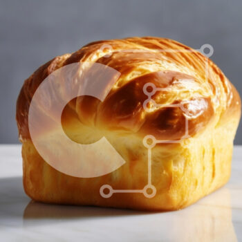 Intra Συλλεκτικό Ξύλινο Παζλ Plywood  4mm - Φρεσκοψημένο καρβέλι ψωμί Σε Ξύλινο Κουτί - Διαστάσεις: 10x10 cm – 25 κομμάτια - Image 1