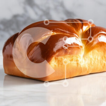 Intra Συλλεκτικό Ξύλινο Παζλ Plywood  4mm - Φρεσκοψημένο καρβέλι ψωμιού Σε Ξύλινο Κουτί - Διαστάσεις: 10x10 cm – 25 κομμάτια - Image 1