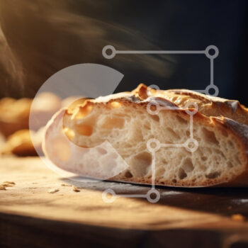 Intra Συλλεκτικό Ξύλινο Παζλ Plywood  4mm - Φρεσκοψημένη Μπαγκέτα Σε Ξύλινο Κουτί - Διαστάσεις: 10x10 cm – 25 κομμάτια - Image 1