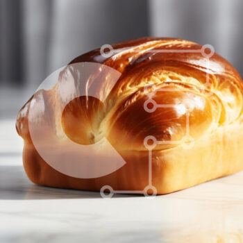 Intra Συλλεκτικό Ξύλινο Παζλ Plywood  4mm - Φρεσκοψημένο καρβέλι ψωμί Σε Ξύλινο Κουτί - Διαστάσεις: 10x10 cm – 25 κομμάτια - Image 1