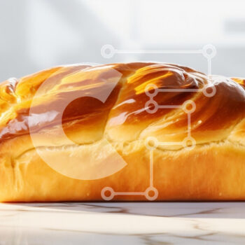 Intra Συλλεκτικό Ξύλινο Παζλ Plywood  4mm - Φρεσκοψημένο πλεκτό ψωμί Σε Ξύλινο Κουτί - Διαστάσεις: 10x10 cm – 25 κομμάτια - Image 1