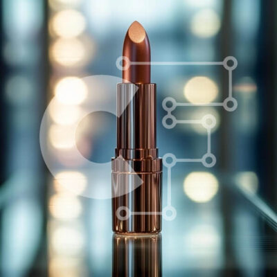 Intra Συλλεκτικό Ξύλινο Παζλ Plywood  4mm - Πολυτελές κραγιόν σε ανακλαστική επιφάνεια Σε Ξύλινο Κουτί - Διαστάσεις: 10x10 cm – 25 κομμάτια - Image 1