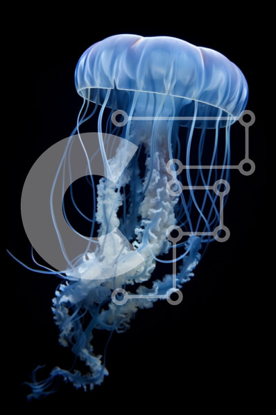 Intra Συλλεκτικό Ξύλινο Παζλ Plywood  4mm - Μέδουσες στα σκοτεινά νερά Σε Ξύλινο Κουτί - Διαστάσεις: 10x10 cm – 25 κομμάτια