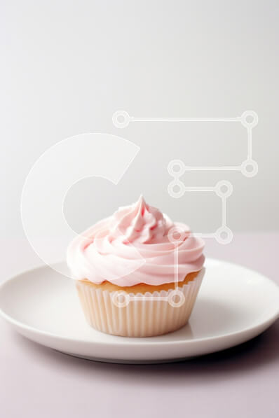 Intra Συλλεκτικό Ξύλινο Παζλ Plywood  4mm - Cupcake με Pink Frosting Σε Ξύλινο Κουτί - Διαστάσεις: 10x10 cm – 25 κομμάτια