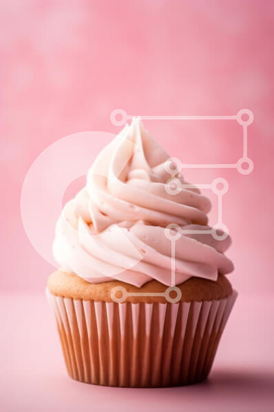 Intra Συλλεκτικό Ξύλινο Παζλ Plywood  4mm – Frosted Cupcake με ροζ γλάσο Σε Ξύλινο Κουτί – Διαστάσεις: 10×10 cm – 25 κομμάτια