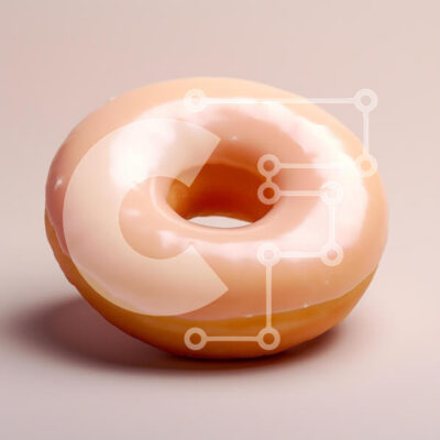 Intra Συλλεκτικό Ξύλινο Παζλ Plywood  4mm - Γλασέ ντόνατ Σε Ξύλινο Κουτί - Διαστάσεις: 10x10 cm – 25 κομμάτια - Image 1