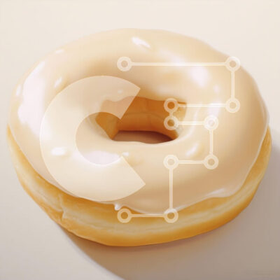 Intra Συλλεκτικό Ξύλινο Παζλ Plywood  4mm - Νόστιμο γλασέ ντόνατ Σε Ξύλινο Κουτί - Διαστάσεις: 10x10 cm – 25 κομμάτια - Image 1