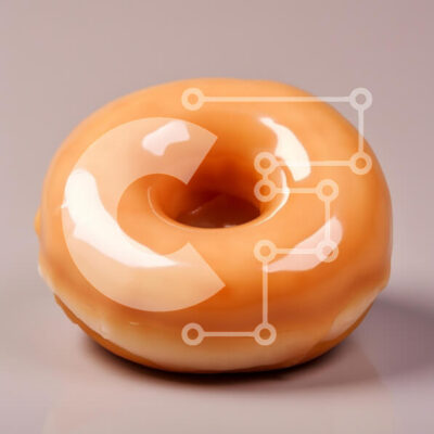 Intra Συλλεκτικό Ξύλινο Παζλ Plywood  4mm - Γλασέ ντόνατ Σε Ξύλινο Κουτί - Διαστάσεις: 10x10 cm – 25 κομμάτια - Image 1