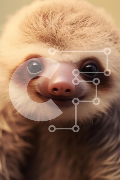 Intra Συλλεκτικό Ξύλινο Παζλ Plywood  4mm - Χαριτωμένο νωθρό με χαρούμενη έκφραση Σε Ξύλινο Κουτί - Διαστάσεις: 10x10 cm – 25 κομμάτια