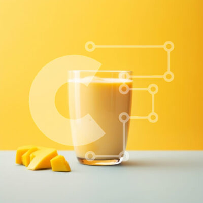 Intra Συλλεκτικό Ξύλινο Παζλ Plywood 4mm - Smoothie Mango σε ζωντανό φόντο Σε Ξύλινο Κουτί - Διαστάσεις: 10x10 cm – 25 κομμάτια - Image 1