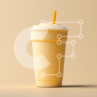 Intra Συλλεκτικό Ξύλινο Παζλ Plywood 4mm - Κρεμώδες κίτρινο ρόφημα στο φλιτζάνι Σε Ξύλινο Κουτί - Διαστάσεις: 10x10 cm – 25 κομμάτια - Image 1