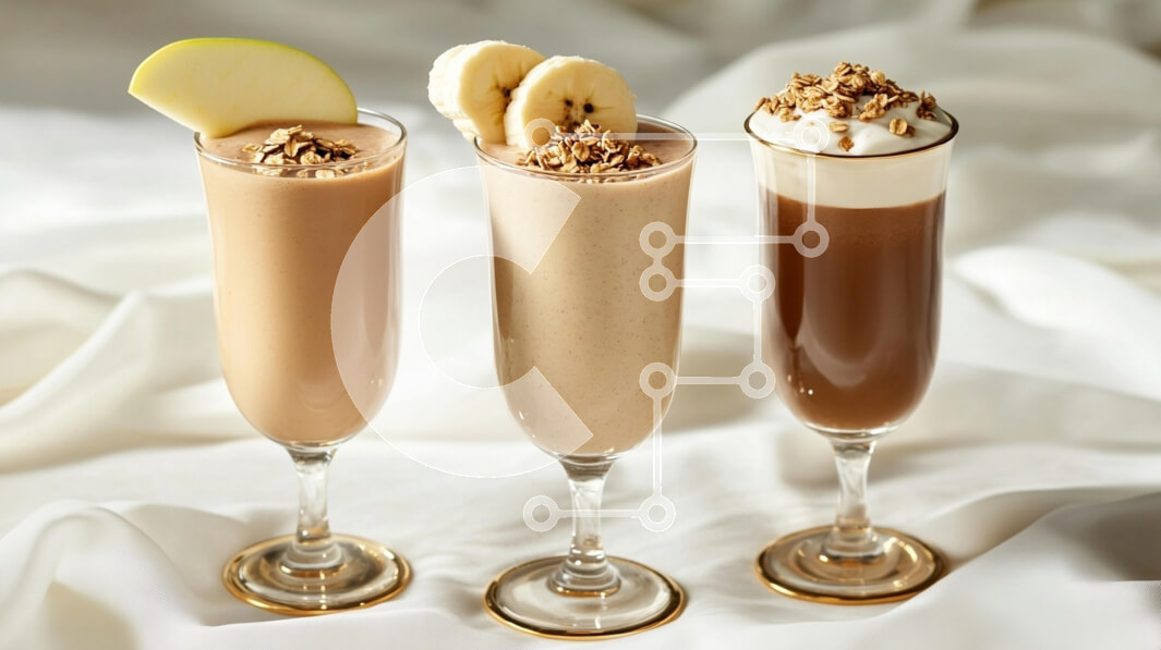 Intra Συλλεκτικό Ξύλινο Παζλ Plywood  4mm - Τρία νόστιμα smoothies Σε Ξύλινο Κουτί - Διαστάσεις: 10x10 cm – 25 κομμάτια