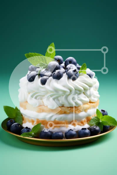 Intra Συλλεκτικό Ξύλινο Παζλ Plywood  4mm - Λαχταριστό κέικ βατόμουρου με φύλλα μέντας Σε Ξύλινο Κουτί - Διαστάσεις: 10x10 cm – 25 κομμάτια