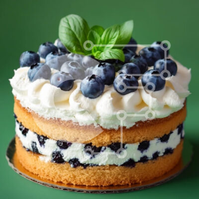 Intra Συλλεκτικό Ξύλινο Παζλ Plywood  4mm - Κέικ με στρώση βατόμουρου Σε Ξύλινο Κουτί - Διαστάσεις: 10x10 cm – 25 κομμάτια - Image 1