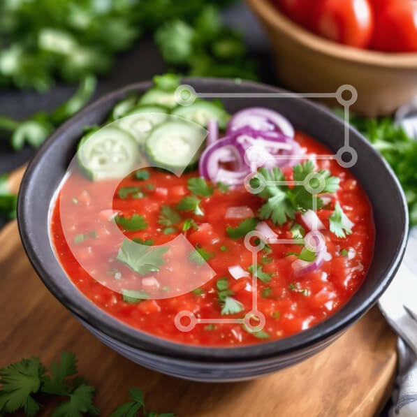 Intra Συλλεκτικό Ξύλινο Παζλ Plywood  4mm - Τοματόσουπα με φρέσκα υλικά Σε Ξύλινο Κουτί - Διαστάσεις: 10x10 cm – 25 κομμάτια