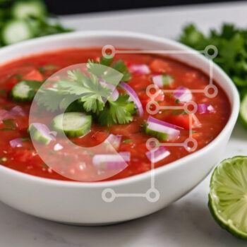 Intra Συλλεκτικό Ξύλινο Παζλ Plywood  4mm - Φρέσκια σάλτσα σε μπολ με λάιμ και κόλιανδρο Σε Ξύλινο Κουτί - Διαστάσεις: 10x10 cm – 25 κομμάτια - Image 1