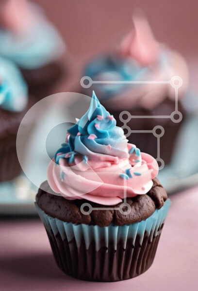 Intra Συλλεκτικό Ξύλινο Παζλ Plywood  4mm - Πολύχρωμο παγωμένο cupcake Σε Ξύλινο Κουτί - Διαστάσεις: 10x10 cm – 25 κομμάτια