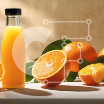 Intra Συλλεκτικό Ξύλινο Παζλ Plywood  4mm - Φρέσκος χυμός πορτοκαλιού και πορτοκάλια Σε Ξύλινο Κουτί - Διαστάσεις: 10x10 cm – 25 κομμάτια - Image 1