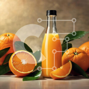 Intra Συλλεκτικό Ξύλινο Παζλ Plywood  4mm - Φρέσκος χυμός πορτοκαλιού με πορτοκάλια Σε Ξύλινο Κουτί - Διαστάσεις: 10x10 cm – 25 κομμάτια