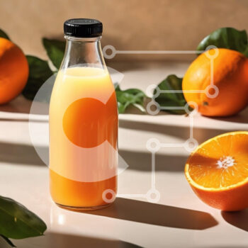 Intra Συλλεκτικό Ξύλινο Παζλ Plywood  4mm - Φρέσκος χυμός πορτοκαλιού με πορτοκάλια Σε Ξύλινο Κουτί - Διαστάσεις: 10x10 cm – 25 κομμάτια - Image 1