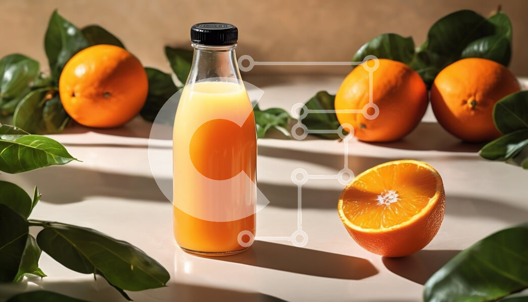 Intra Συλλεκτικό Ξύλινο Παζλ Plywood  4mm - Φρέσκος χυμός πορτοκαλιού με πορτοκάλια Σε Ξύλινο Κουτί - Διαστάσεις: 10x10 cm – 25 κομμάτια