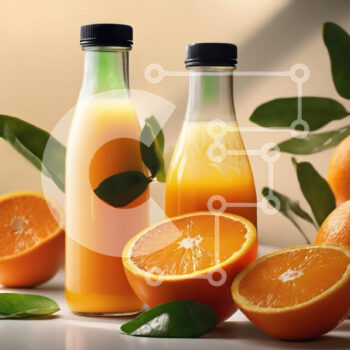 Intra Συλλεκτικό Ξύλινο Παζλ Plywood  4mm - Φρέσκος χυμός πορτοκαλιού και πορτοκάλια Σε Ξύλινο Κουτί - Διαστάσεις: 10x10 cm – 25 κομμάτια - Image 1