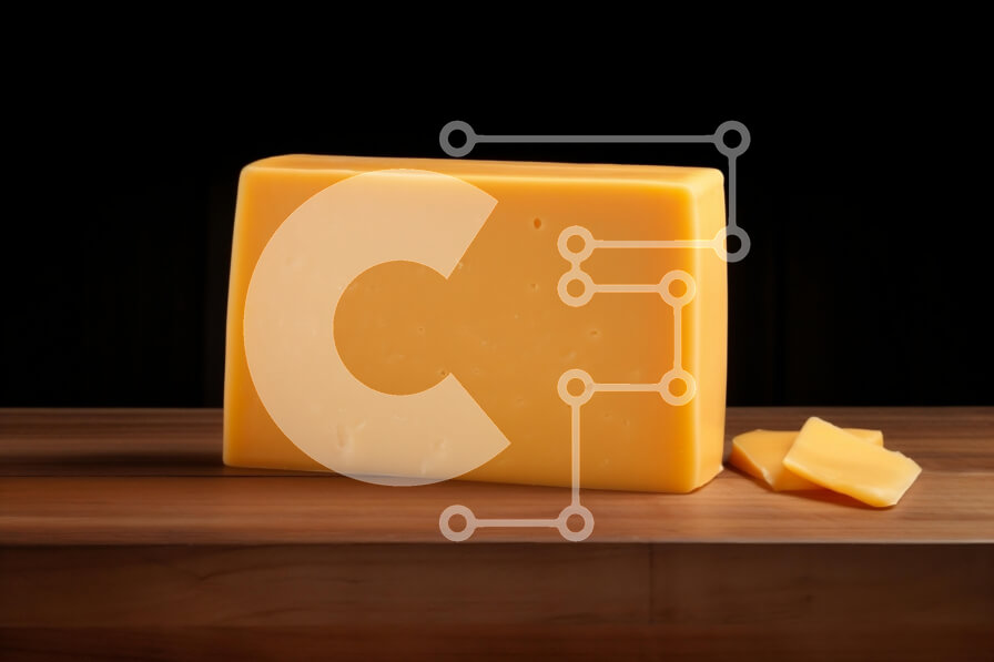 Intra Συλλεκτικό Ξύλινο Παζλ Plywood  4mm - Μπλοκ τυριού σε ξύλινη επιφάνεια Σε Ξύλινο Κουτί - Διαστάσεις: 10x10 cm – 25 κομμάτια