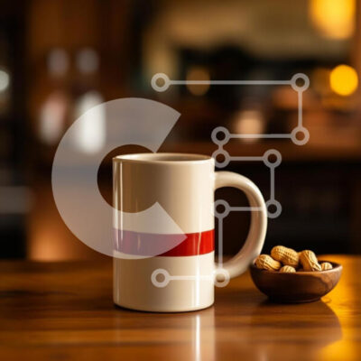 Intra Συλλεκτικό Ξύλινο Παζλ Plywood  4mm - Κεραμική κούπα με φιστίκια σε ξύλινο τραπέζι Σε Ξύλινο Κουτί - Διαστάσεις: 10x10 cm – 25 κομμάτια - Image 1