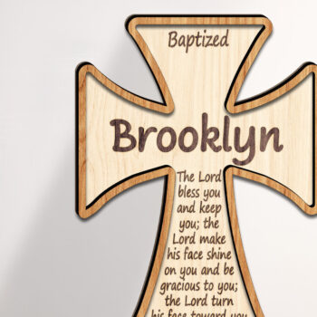 Intra απο ξύλο plywood 3mm-4mm πάχος 3D Christian Standing Cross Cut File Δίασταση 15x15 cm INTRAFABR-123582483 - Image 1