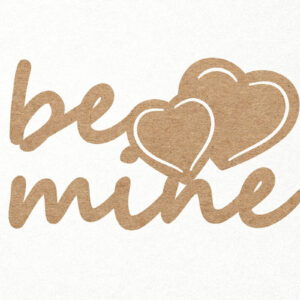 Intra απο ξύλο plywood 3mm-4mm πάχος Be Mine Cake Topper File Δίασταση 30x20 cm INTRAFABR-24756921