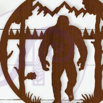 Intra απο ξύλο plywood 3mm-4mm πάχος Bigfoot Yeti Wall Art Sign, Δίασταση 10x10 cm INTRAFABR-111829402 - Image 1
