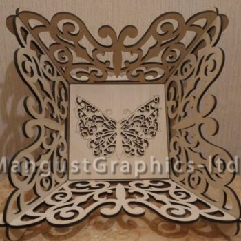 Intra απο ξύλο plywood 3mm-4mm πάχος - Καλάθι πεταλούδας Δίασταση 20x20 cm Intraeaxys-pokm3e81 - Image 4
