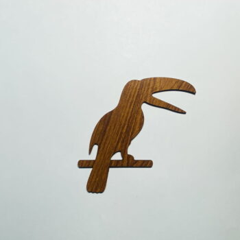 Intra απο ξύλο plywood 3mm-4mm πάχος - Ημιτελής κοπή ξύλου σε σχήμα Τουκάν Δίασταση 20x20 cm Intraeaxys-078yze5o - Image 1