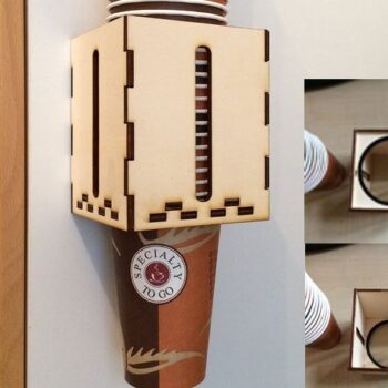 Intra απο ξύλο plywood 3mm-4mm πάχος - Ποτηροθήκη μιας χρήσης Δίασταση 30x30 cm Intraeaxys-51rr0l31 - Image 1